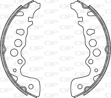 Open Parts BSA2017.00 - Bremžu loku komplekts autodraugiem.lv