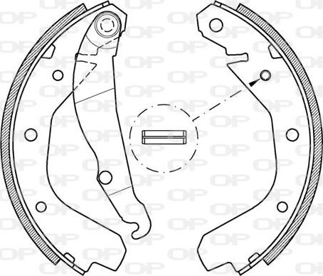 Open Parts BSA2034.00 - Bremžu loku komplekts autodraugiem.lv