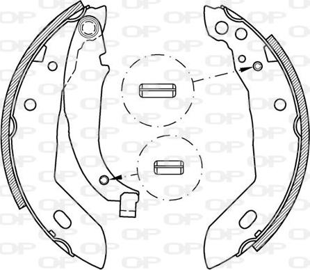 Open Parts BSA2030.00 - Bremžu loku komplekts autodraugiem.lv