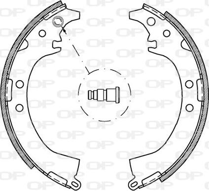 Open Parts BSA2031.00 - Bremžu loku komplekts autodraugiem.lv