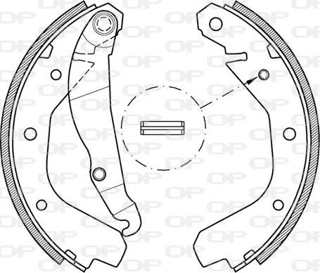 Open Parts BSA2038.00 - Bremžu loku komplekts autodraugiem.lv