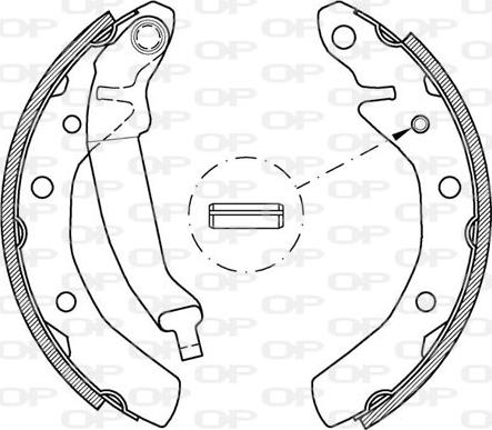 Open Parts BSA2032.00 - Bremžu loku komplekts autodraugiem.lv