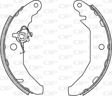 Open Parts BSA2028.00 - Bremžu loku komplekts autodraugiem.lv