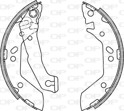 Open Parts BSA2070.00 - Bremžu loku komplekts autodraugiem.lv