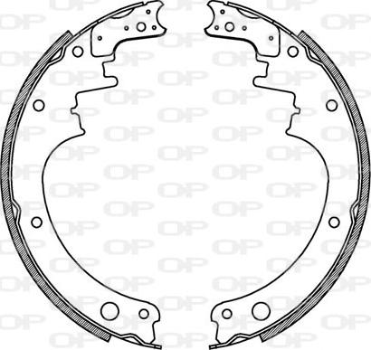 Open Parts BSA2072.00 - Bremžu loku komplekts autodraugiem.lv