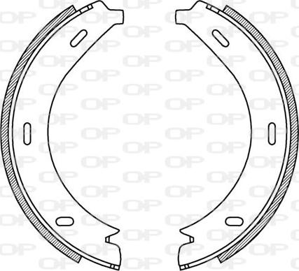 Open Parts BSA2195.00 - Bremžu loku komplekts autodraugiem.lv