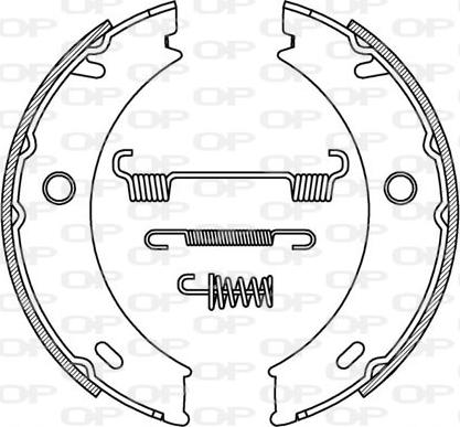 Open Parts BSA2196.00 - Bremžu loku komplekts autodraugiem.lv