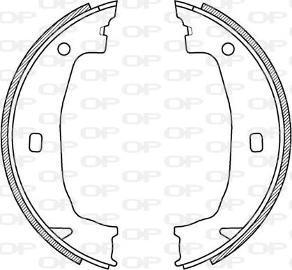 Open Parts BSA2197.00 - Bremžu loku komplekts autodraugiem.lv