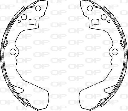 Open Parts BSA2145.00 - Bremžu loku komplekts autodraugiem.lv