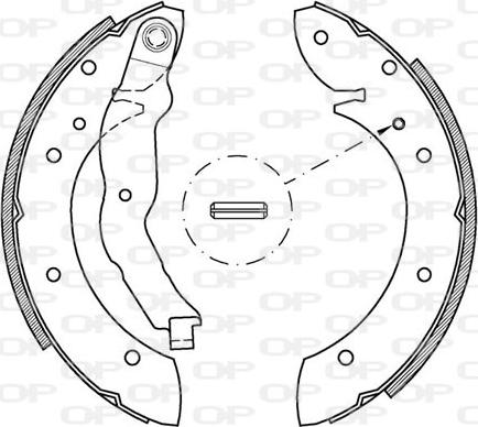 Open Parts BSA2148.00 - Bremžu loku komplekts autodraugiem.lv