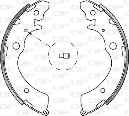 Open Parts BSA2143.00 - Bremžu loku komplekts autodraugiem.lv