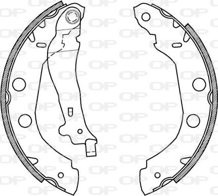 Open Parts BSA2156.00 - Bremžu loku komplekts autodraugiem.lv