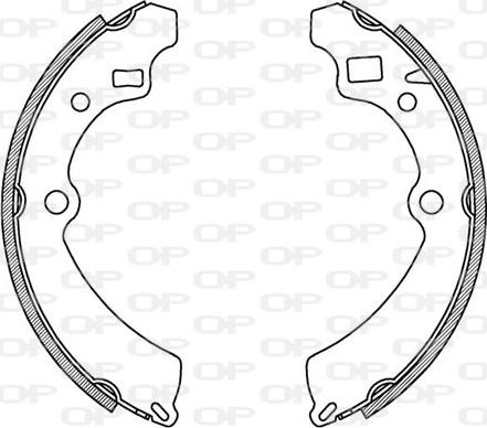 Open Parts BSA2164.00 - Bremžu loku komplekts autodraugiem.lv