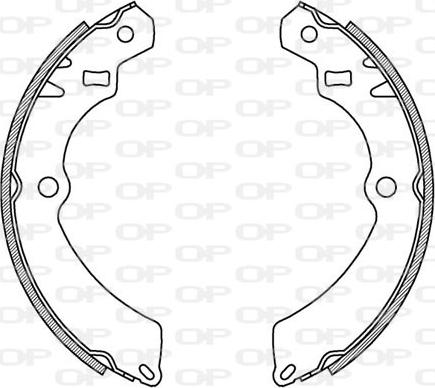 Open Parts BSA2109.00 - Bremžu loku komplekts autodraugiem.lv