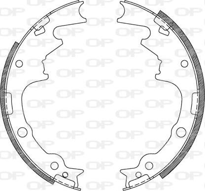 Open Parts BSA2105.00 - Bremžu loku komplekts autodraugiem.lv