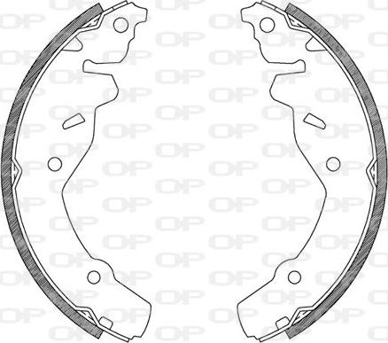 Open Parts BSA2106.00 - Bremžu loku komplekts autodraugiem.lv