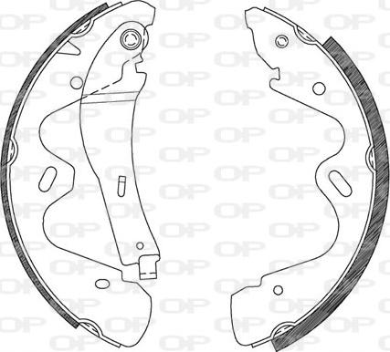 Open Parts BSA2100.00 - Bremžu loku komplekts autodraugiem.lv