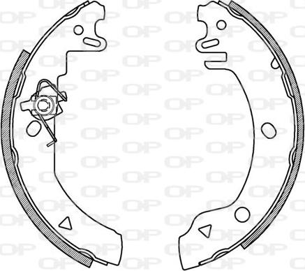 Open Parts BSA2103.00 - Bremžu loku komplekts autodraugiem.lv