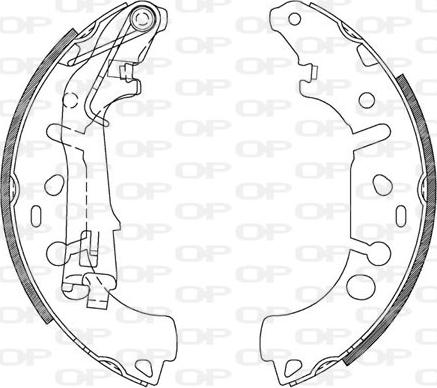 Open Parts BSA2107.00 - Bremžu loku komplekts autodraugiem.lv