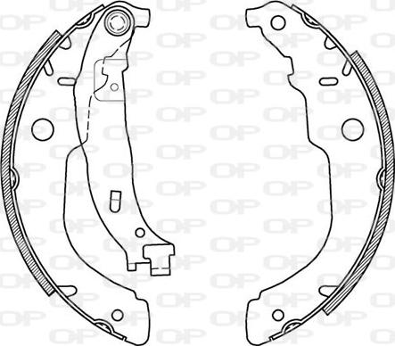 Open Parts BSA2119.00 - Bremžu loku komplekts autodraugiem.lv