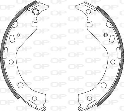 Open Parts BSA2116.00 - Bremžu loku komplekts autodraugiem.lv