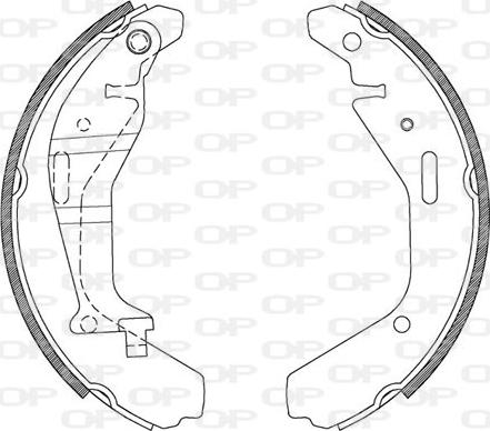 Open Parts BSA2112.00 - Bremžu loku komplekts autodraugiem.lv