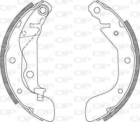 Open Parts BSA2117.00 - Bremžu loku komplekts autodraugiem.lv