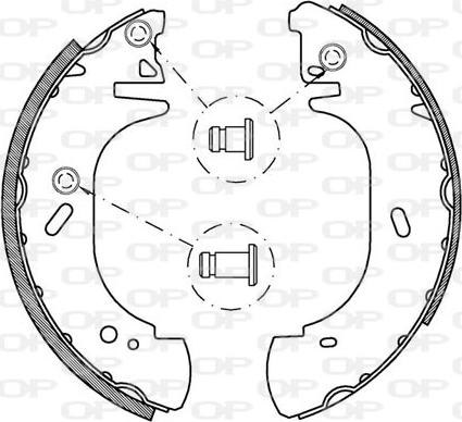 Open Parts BSA2135.00 - Bremžu loku komplekts autodraugiem.lv