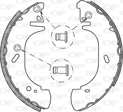 Open Parts BSA2136.00 - Bremžu loku komplekts autodraugiem.lv