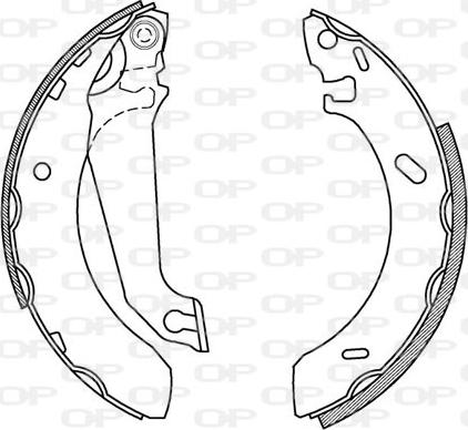 Open Parts BSA2133.00 - Bremžu loku komplekts autodraugiem.lv