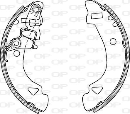 Open Parts BSA2132.00 - Bremžu loku komplekts autodraugiem.lv