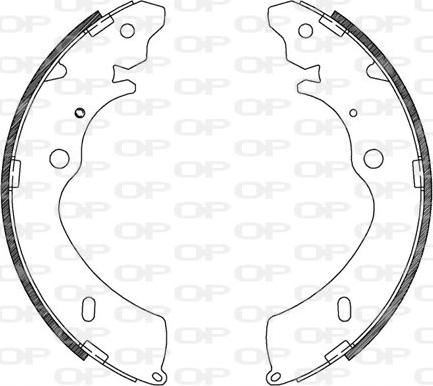 Open Parts BSA2124.00 - Bremžu loku komplekts autodraugiem.lv