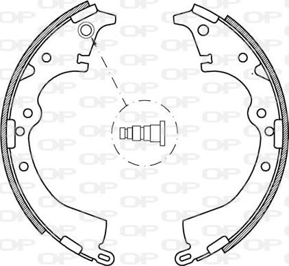 Open Parts BSA2121.00 - Bremžu loku komplekts autodraugiem.lv