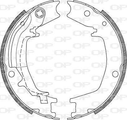 Open Parts BSA2128.00 - Bremžu loku komplekts autodraugiem.lv