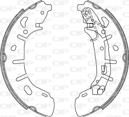 Open Parts BSA2240.00 - Bremžu loku komplekts autodraugiem.lv