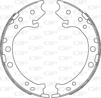 Open Parts BSA2243.00 - Bremžu loku komplekts autodraugiem.lv