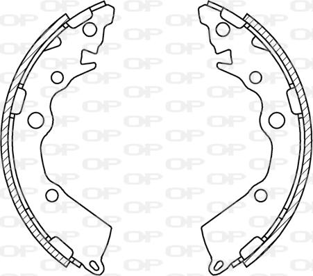 Open Parts BSA2251.00 - Bremžu loku komplekts autodraugiem.lv