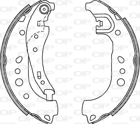 Open Parts BSA2258.00 - Bremžu loku komplekts autodraugiem.lv