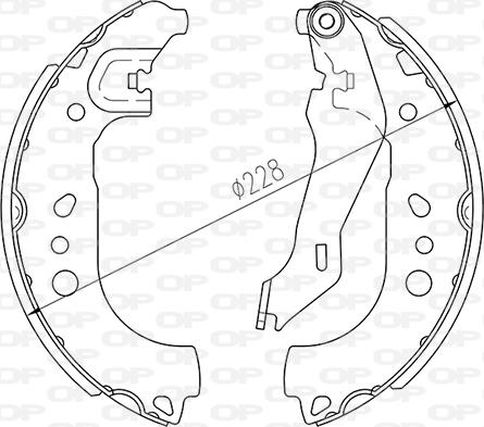 Open Parts BSA2265.00 - Bremžu loku komplekts autodraugiem.lv