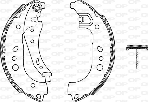 Open Parts BSA2268.00 - Bremžu loku komplekts autodraugiem.lv