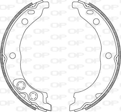 Open Parts BSA2206.00 - Bremžu loku komplekts autodraugiem.lv