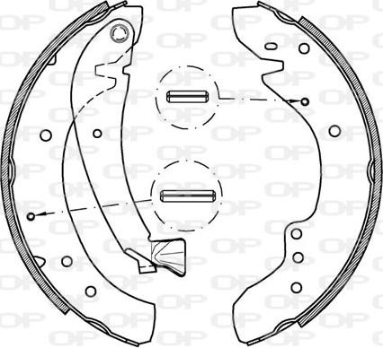 Open Parts BSA2200.00 - Bremžu loku komplekts autodraugiem.lv