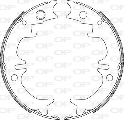 Open Parts BSA2208.00 - Bremžu loku komplekts autodraugiem.lv