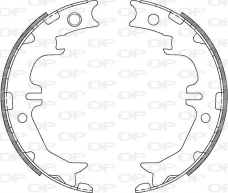 Open Parts BSA2214.00 - Bremžu loku komplekts autodraugiem.lv