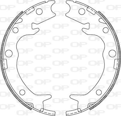 Open Parts BSA2212.00 - Bremžu loku komplekts autodraugiem.lv