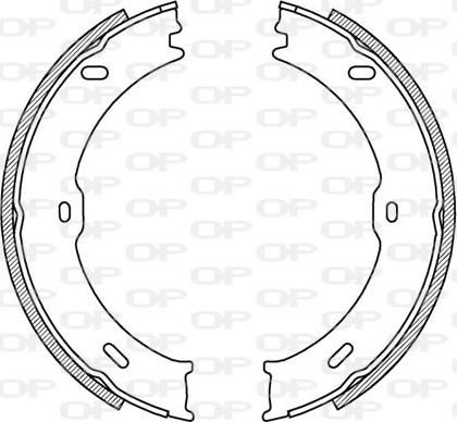 Open Parts BSA2217.00 - Bremžu loku komplekts autodraugiem.lv