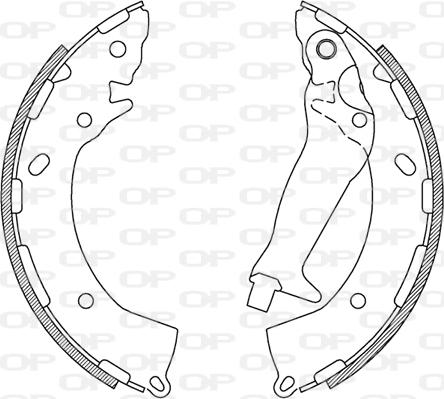 Open Parts BSA2234.00 - Bremžu loku komplekts autodraugiem.lv