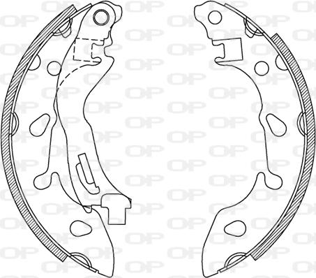 Open Parts BSA2235.00 - Bremžu loku komplekts autodraugiem.lv