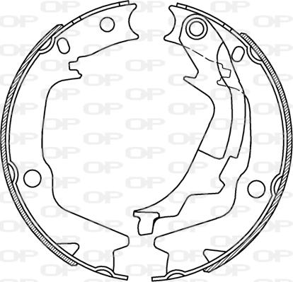 Open Parts BSA2232.00 - Bremžu loku komplekts autodraugiem.lv