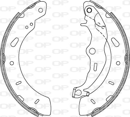 Open Parts BSA2237.00 - Bremžu loku komplekts autodraugiem.lv